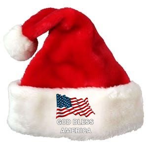 God Bless America Gift Premium Christmas Santa Hat