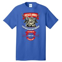 God Bless America Patriotic Gift For Military Moms Veterans Great Gift Tall T-Shirt