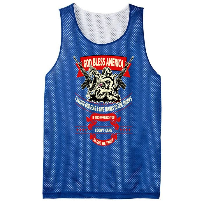 God Bless America Patriotic Gift For Military Moms Veterans Great Gift Mesh Reversible Basketball Jersey Tank