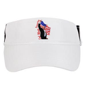 God Bless America 2024 Fist Hand Fighting Trump Rally 2024 Adult Drive Performance Visor