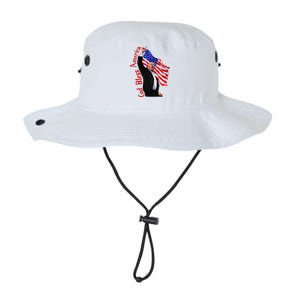 God Bless America 2024 Fist Hand Fighting Trump Rally 2024 Legacy Cool Fit Booney Bucket Hat