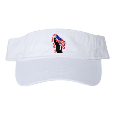 God Bless America 2024 Fist Hand Fighting Trump Rally 2024 Valucap Bio-Washed Visor