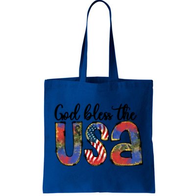 God Bless America Usa Flag 4th Of July Gift Tote Bag