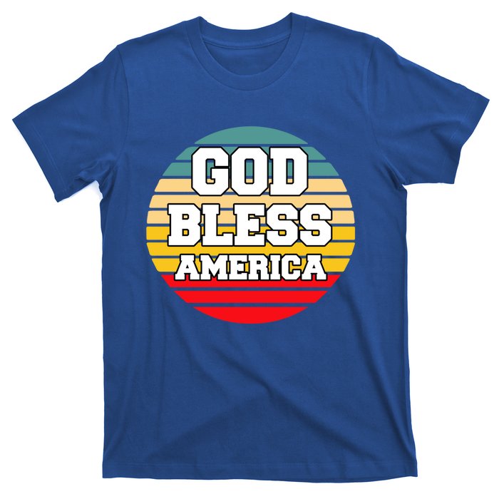 God Bless America Retro Vintage Style Funny Gift T-Shirt