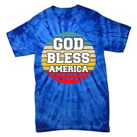 God Bless America Retro Vintage Style Funny Gift Tie-Dye T-Shirt