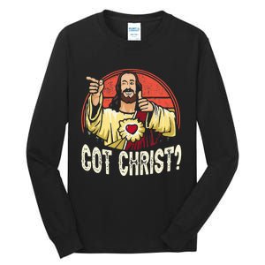 Got Buddy A Christ Christmas Cool Jesus Religious Christian Tall Long Sleeve T-Shirt