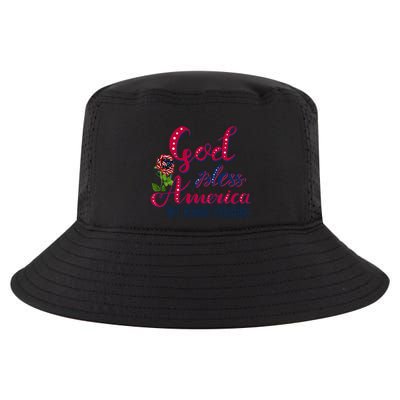 God Bless American 1st Grade Teacher Gift Cool Comfort Performance Bucket Hat