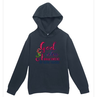 God Bless American 1st Grade Teacher Gift Urban Pullover Hoodie