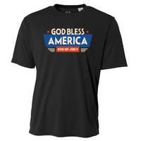 God Bless America 4th Of July Vintage Cooling Performance Crew T-Shirt