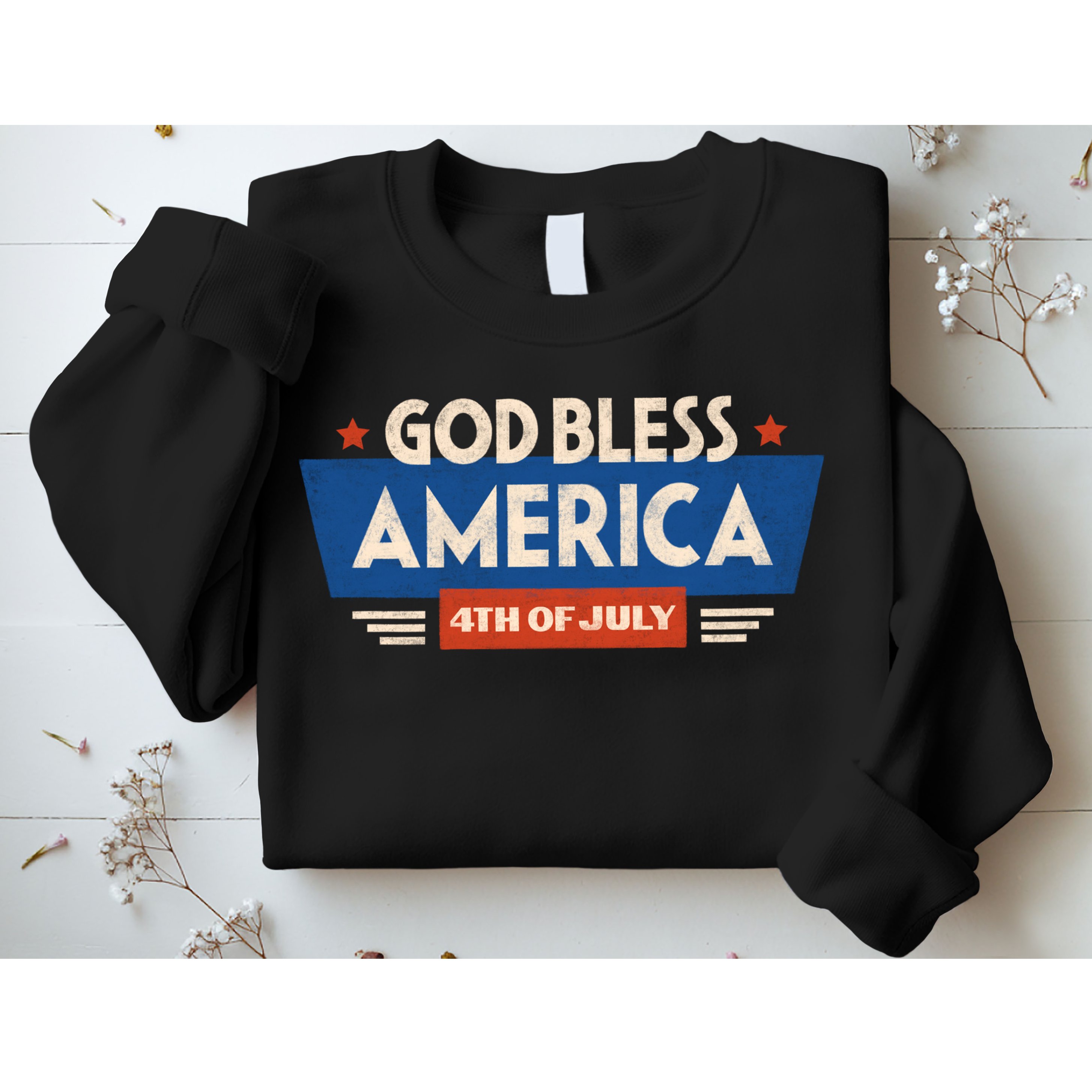 God Bless America 4th Of July Vintage Sweatshirt