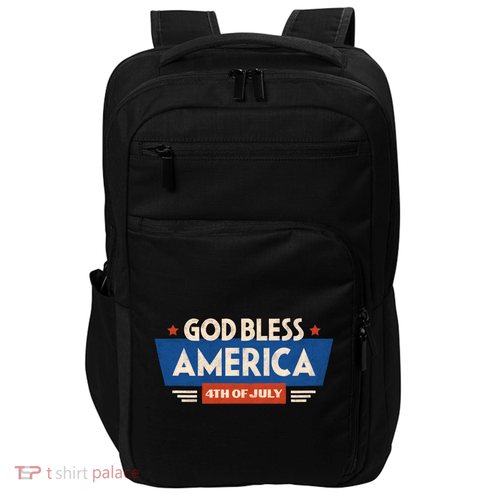 God Bless America 4th Of July Vintage Impact Tech Backpack