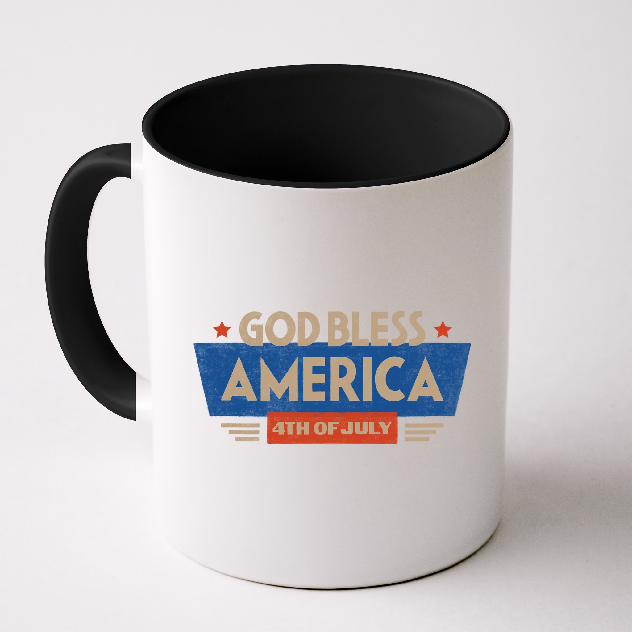God Bless America 4th Of July Vintage Mug