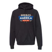 God Bless America 4th Of July Vintage Premium Hoodie