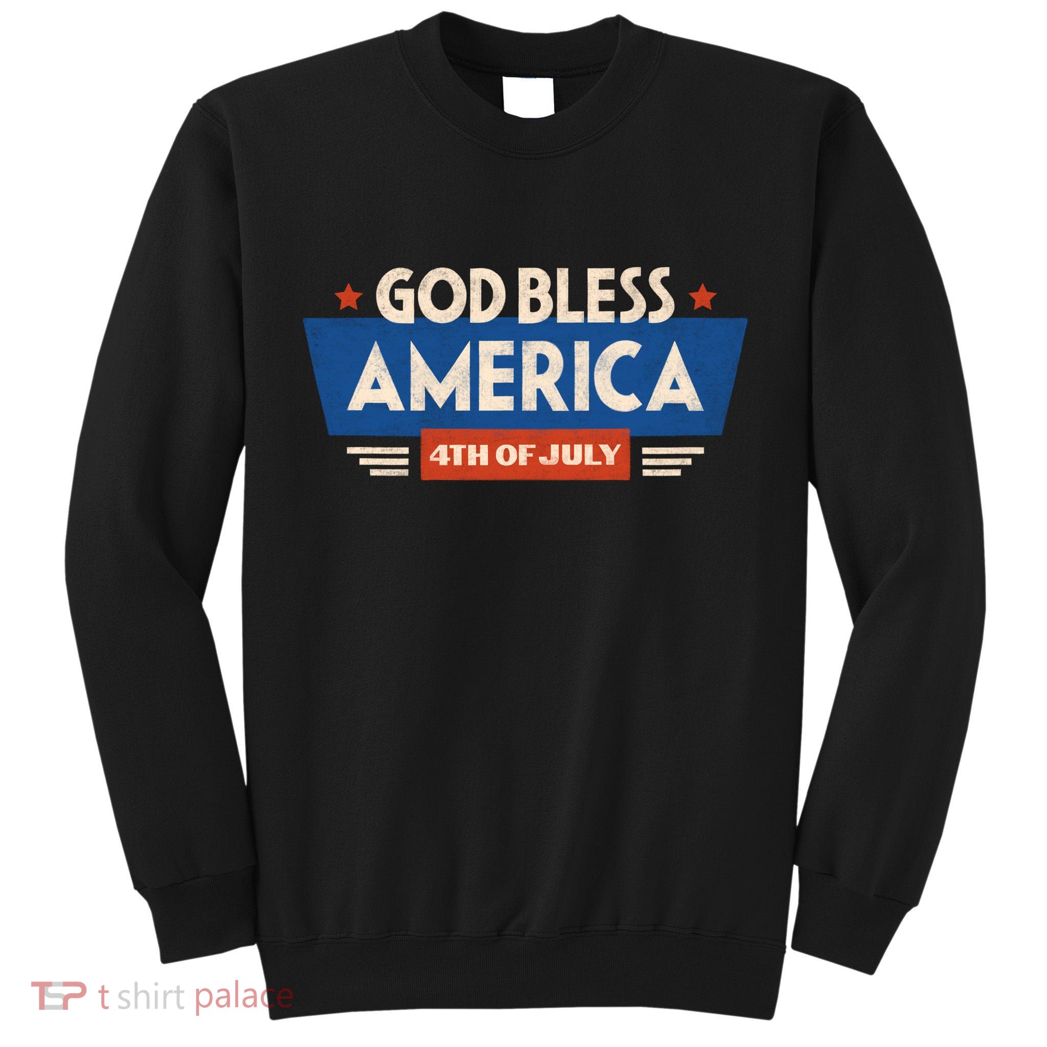 God Bless America 4th Of July Vintage Tall Sweatshirt