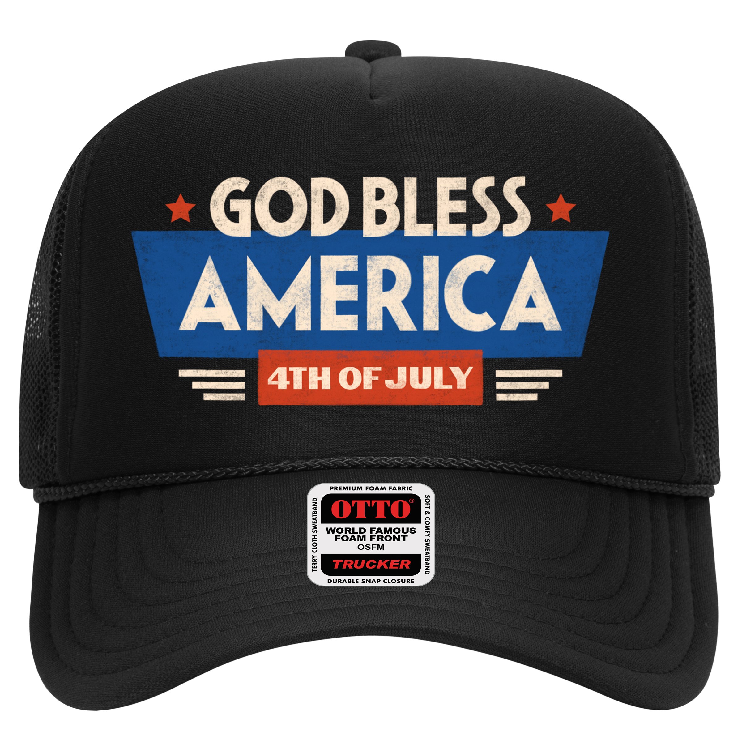 God Bless America 4th Of July Vintage Hat