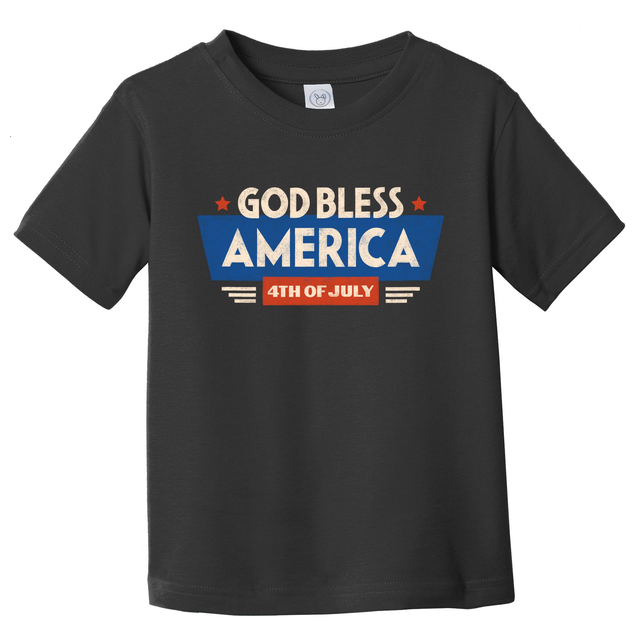 God Bless America 4th Of July Vintage Toddler T-Shirt