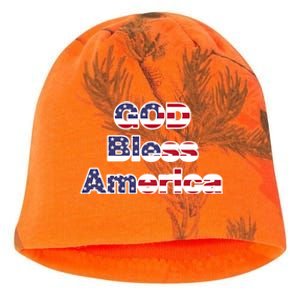 God Bless America American Flag 4Th Fourth Of July Labor Day Gift Kati - Camo Knit Beanie