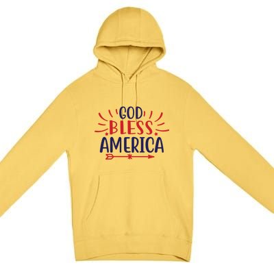 God Bless America Great Gift Premium Pullover Hoodie