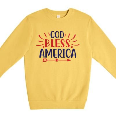 God Bless America Great Gift Premium Crewneck Sweatshirt