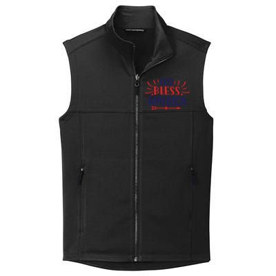 God Bless America Great Gift Collective Smooth Fleece Vest