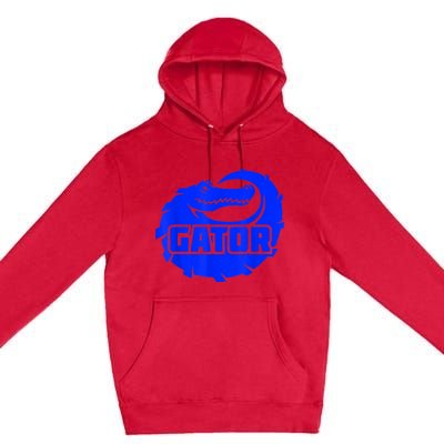 Gator Blue Alligator Premium Pullover Hoodie