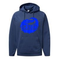 Gator Blue Alligator Performance Fleece Hoodie