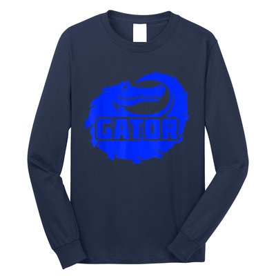 Gator Blue Alligator Long Sleeve Shirt