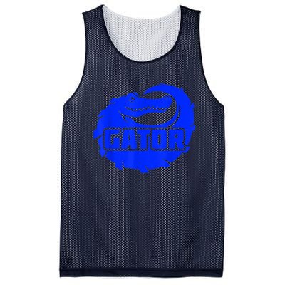 Gator Blue Alligator Mesh Reversible Basketball Jersey Tank