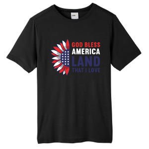 God Bless America Land That I Love Usa American 4th Of July Gift Tall Fusion ChromaSoft Performance T-Shirt