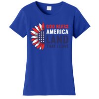 God Bless America Land That I Love Usa American 4th Of July Gift Women's T-Shirt