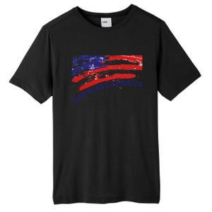 God Bless America Gifgift Usa Us Flag Pariotic Tall Fusion ChromaSoft Performance T-Shirt