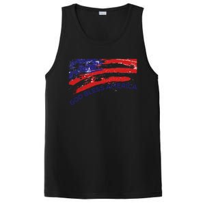 God Bless America Gifgift Usa Us Flag Pariotic PosiCharge Competitor Tank