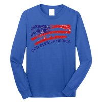 God Bless America Gifgift Usa Us Flag Pariotic Long Sleeve Shirt