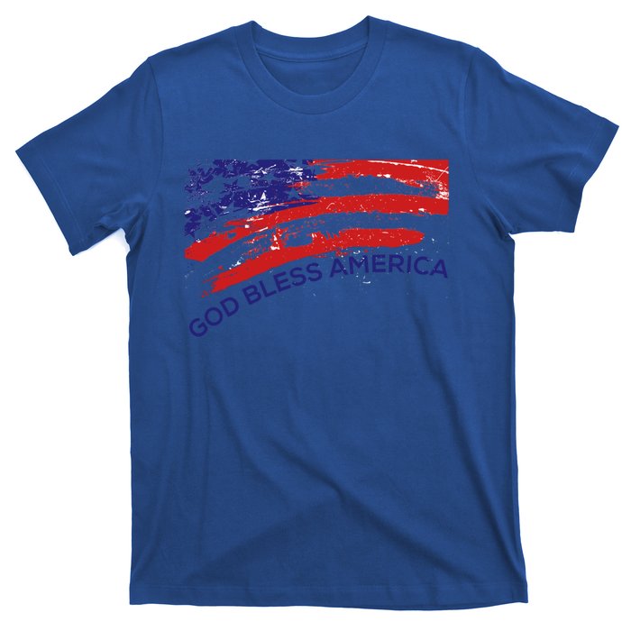 God Bless America Gifgift Usa Us Flag Pariotic T-Shirt