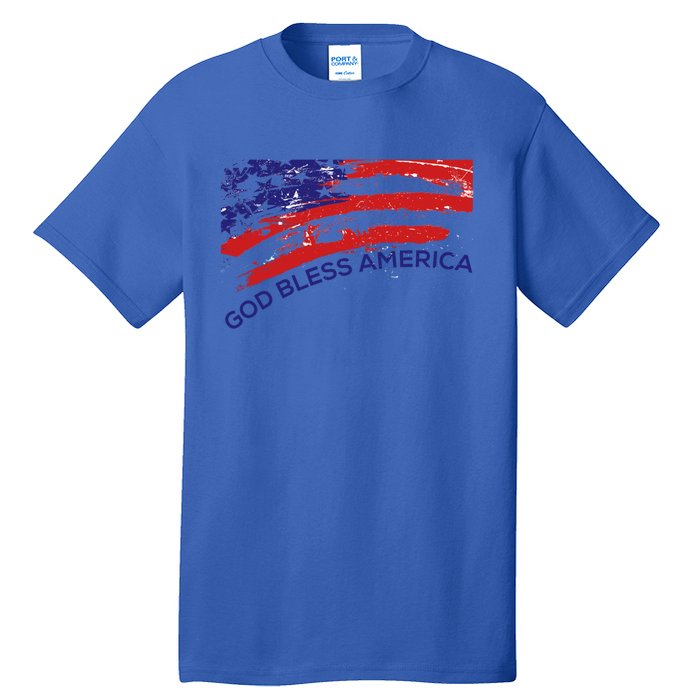 God Bless America Gifgift Usa Us Flag Pariotic Tall T-Shirt