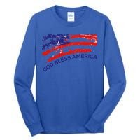 God Bless America Gifgift Usa Us Flag Pariotic Tall Long Sleeve T-Shirt