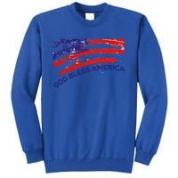 God Bless America Gifgift Usa Us Flag Pariotic Tall Sweatshirt