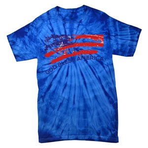 God Bless America Gifgift Usa Us Flag Pariotic Tie-Dye T-Shirt