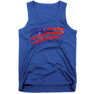 God Bless America Gifgift Usa Us Flag Pariotic Tank Top