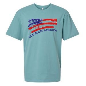 God Bless America Gifgift Usa Us Flag Pariotic Sueded Cloud Jersey T-Shirt