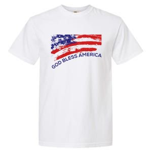 God Bless America Gifgift Usa Us Flag Pariotic Garment-Dyed Heavyweight T-Shirt