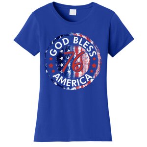 God Bless America The Spirit 76 American Flag 4th Of July Meaningful Gift Women's T-Shirt