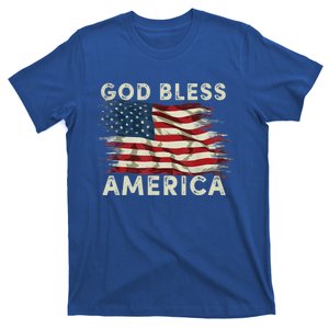 God Bless America Usa Flag 4th Of July Patriotic Gift T-Shirt