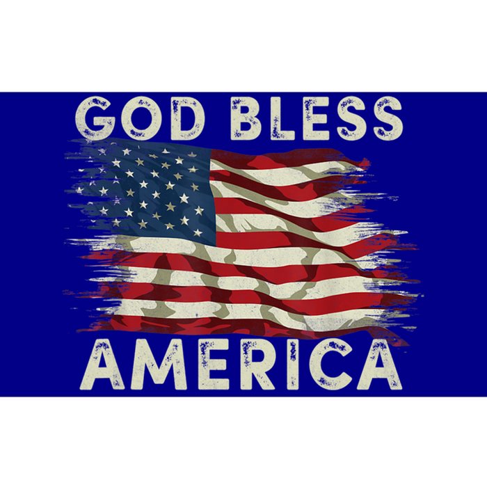 God Bless America Usa Flag 4th Of July Patriotic Gift Bumper Sticker