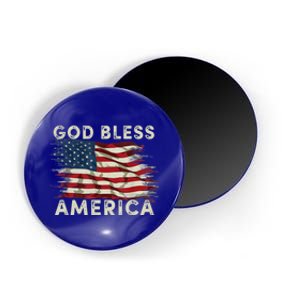 God Bless America Usa Flag 4th Of July Patriotic Gift Magnet