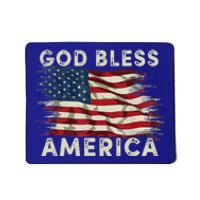 God Bless America Usa Flag 4th Of July Patriotic Gift Mousepad