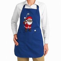 Golf Black African American Santa Claus Golfer Golfing Dad Great Gift Apron