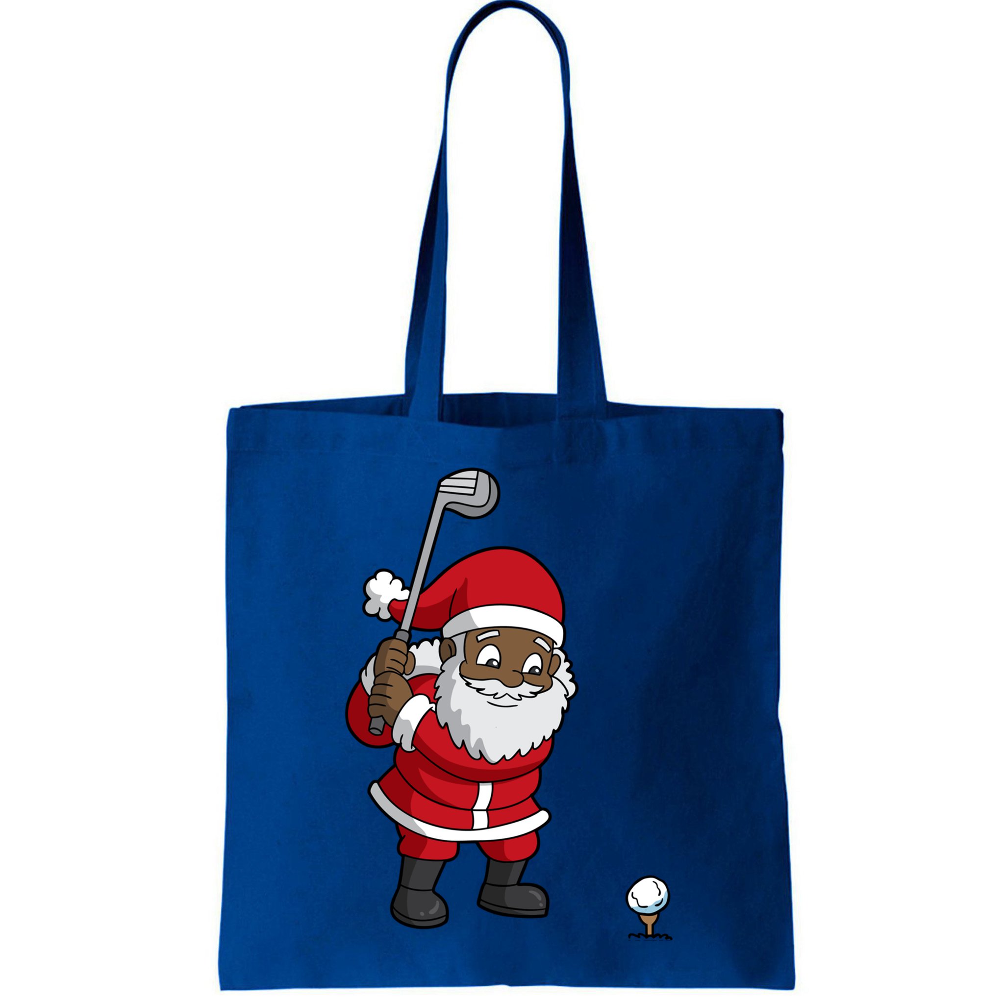 Golf Black African American Santa Claus Golfer Golfing Dad Great Gift Bag