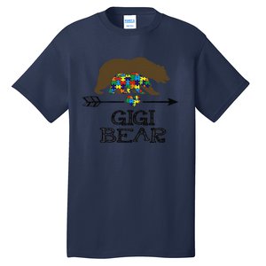 Gigi Bear Autism Awareness Autism Gigi Tee Tall T-Shirt