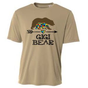 Gigi Bear Autism Awareness Autism Gigi Tee Cooling Performance Crew T-Shirt